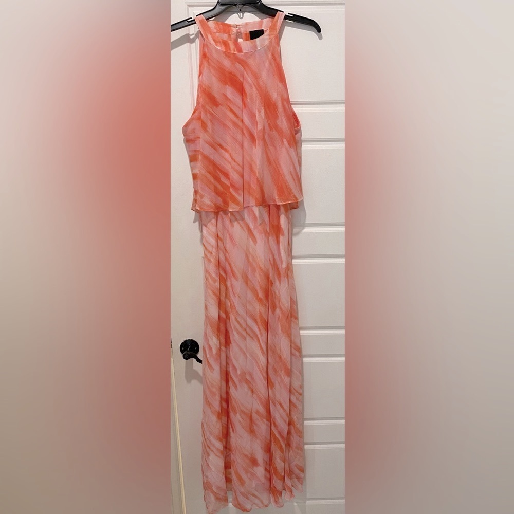 Peach/pastel maxi dress